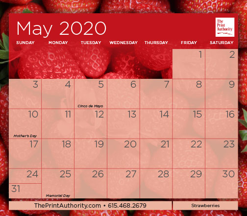 The Print Authority Calendar