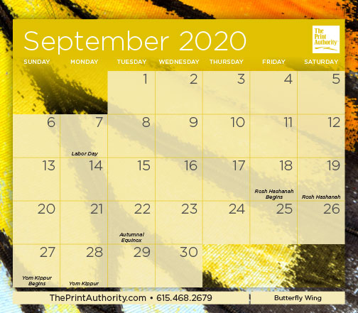 The Print Authority Calendar