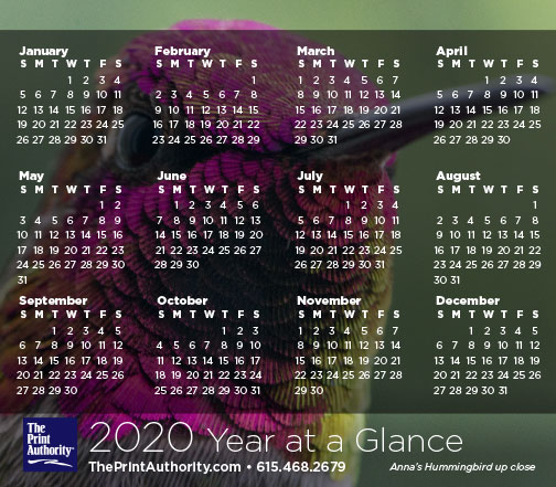 The Print Authority Calendar