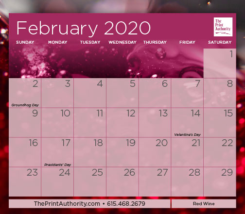 The Print Authority Calendar