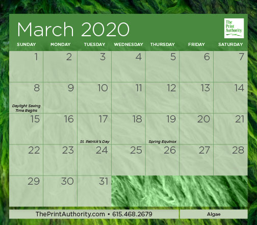 The Print Authority Calendar